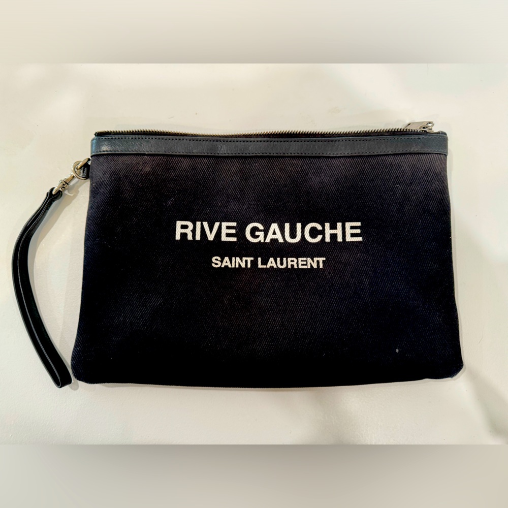 Saint Laurent Rive Gauche clutch wristlet